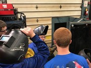KACC Welding Students demo for Sophomores.