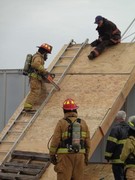 KACC Fire Student Practicing Fire-Rescue Techniques