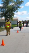 Fire-Rescue-EMS practice traffic control at scene of accident