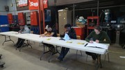 Section 3 Students undergoing basic automotive electrical theory testing.
