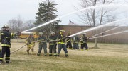 Apparatus Training with Water Hoses
