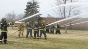 Apparatus Training with Water Hoses