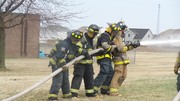 Apparatus Training with Water Hoses