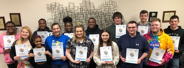 Students representing Workplace Excellence Series Success from the afternoon classes.