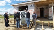 KACC Construction Tech Students installing front bedroom window