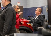 Mr. Guerin and Mr. Chiero chatting