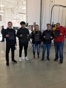 Students taking tour of Parkland College Auto Technology Program.