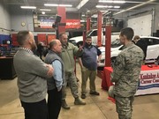 Messrs. Kelley, Guerin, and Stafford chatting with members of our fine US Air Force.