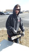 Picture of KACC Student utilizing Jaws of Life to pick up an Egg