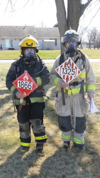 KACC Fire Rescue EMR Students engaged in Hazmat Training Exercises.