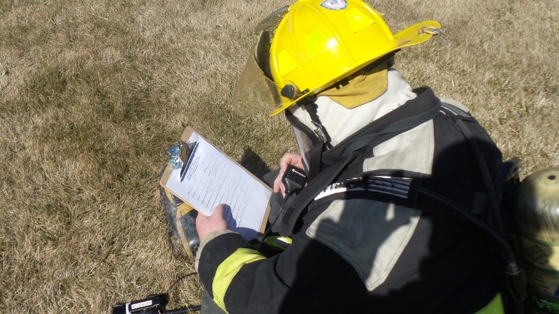 KACC Fire Rescue EMR Students engaged in Hazmat Training Exercises.