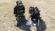 KACC Fire Rescue EMR Students engaged in Hazmat Training Exercises.