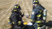 KACC Fire Rescue EMR Students engaged in Hazmat Training Exercises.