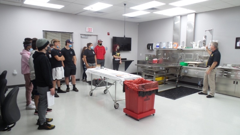 Students Tour Coroner's office